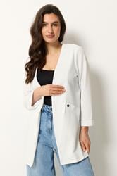 M&Co White Textured Jersey Jacket | M&Co 3