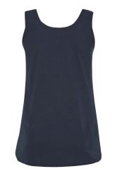 Navy Vest Top | Yours Clothing 7