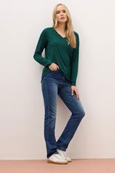LTS PREMIUM Tall 2 PACK Burgundy Red & Green V-Neck Modal Tops | Long Tall Sally 4