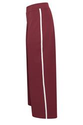 M&Co Petite Berry Red Pintuck Side Stripe Trousers | M&Co 7