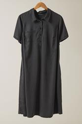 EVANS Curve Black Lyocell Denim Dress