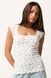 PixieGirl Petite 2 PACK Women's Chocolate Brown & White Spot Cotton Vest Top | PixieGirl 1
