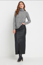 LTS Tall Grey Soft Touch Animal Print Top | Long Tall Sally 1