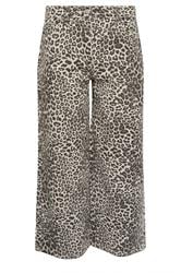 PixieGirl Petite Women's Light Brown Leopard Print Wide Leg Jeans | PixieGirl 7