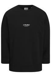 JACK & JONES Big & Tall Black JJ Studios Sweatshirt | BadRhino 2