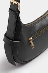 Black Buckle Shoulder Bag | Yours Clothing 4