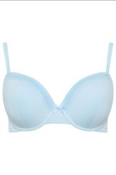 YOURSET 2 PACK Curve Grey Marl & Blue Lace Trim Padded Bra | Yours Clothing 8