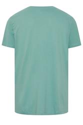 JACK & JONES Big & Tall Blue Tropical Skeleton Print Tee | BadRhino 2