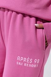 LIMITED COLLECTION Plus Size Pink 'Après 98' Wide Leg Joggers | Yours Clothing 4
