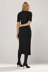 LTS Tall Black Keyhole Midi Dress | Long Tall Sally 2