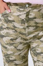 LIMITED COLLECTION Plus Size Khaki Green Camo Wide Leg Jeans | Yours Clothing 5