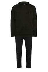 BadRhino Big & Tall Black Hoodie & Jogger Set