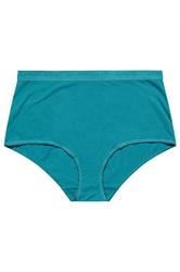 YOURSET 5 PACK Plus Size Teal Green Snake Print Full Briefs | Yours Clothing 7