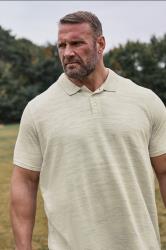 BadRhino Big & Tall Cream Marl Polo Shirt | BadRhino 3
