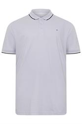 BadRhino Big & Tall 3 Pack Blue & Orange Tipped Polo Shirts | BadRhino 12