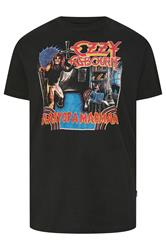 BadRhino Big & Tall Black Extra Long Ozzy Osbourne Graphic T-Shirt