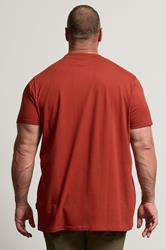 BadRhino Big & Tall Burnt Red Extra Long Core T-Shirt | BadRhino 2