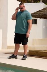 BadRhino Big & Tall Green Seersucker Textured T-Shirt | BadRhino 1