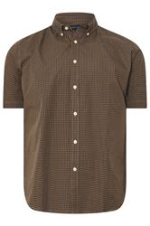 BadRhino Big & Tall Brown Gingham Check Shirt