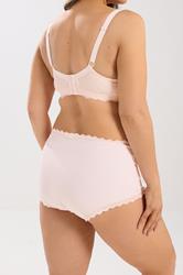 YOURS Plus Size Pink Lace Trim High Waisted Shorts | Yours Clothing 2