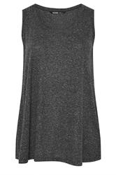 YOURS Plus Size Black Linen Vest Top | Yours Clothing 6
