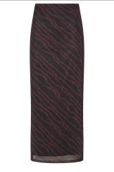 LTS Tall Burgundy Red Mesh Abstract Maxi Skirt | Long Tall Sally 5