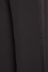 LTS Tall Black Wide Leg Tuxedo Trousers | Long Tall Sally  2