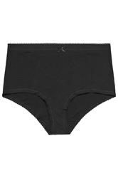 YOURS Plus Size 5 PACK Black Floral Print Full Briefs | Yours Clothing 11