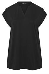 YOURS Curve Black Notch Neck T-Shirt