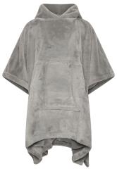 PixieGirl Petite Grey Faux Fur Blanket Hoodie