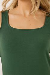 LTS Tall 2 PACK Women's Forest Green & Natural Brown Vest Tops | Long Tall Sally 6
