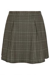 LIMITED COLLECTION Plus Size Brown Check Pleated Skirt | Yours Clothing 6