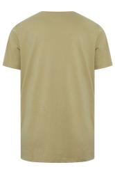 LYLE & SCOTT Big & Tall Sage Green Plain T-Shirt | BadRhino 4