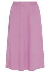 YOURS Curve Pink Stripe Midi Skirt