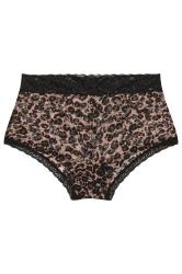 YOURSET Plus Size 3 PACK Red & Black Leopard Print Lace Mid Rise Shorts | Yours Clothing 11