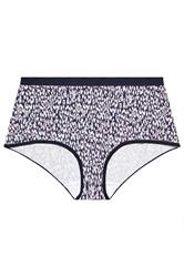 YOURSET 5 PACK Plus Size Navy Blue Leopard Print Full Briefs | Yours Clothing 6