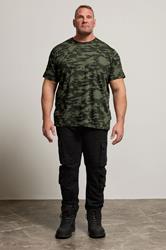 BadRhino Green Camo Print Crew Neck T-Shirt | BadRhino 2