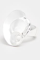 Silver Tone Swirl Stretch Ring | Yours Clothing 2