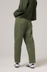 PixieGirl Petite Women's Green Non-Stretch Cotton Barrel Jeans | PixieGirl 4