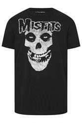 BadRhino Big & Tall Black Misfits Graphic T-Shirt