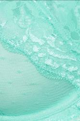 YOURSET 2 PACK Plus Size Blue & White Lace Underwired Mesh Bras | Yours Clothing 11