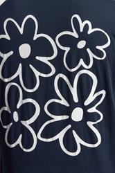BadRhino Big & Tall Navy Blue Flower Graphic T-Shirt | BadRhino 6