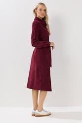 LTS Tall Berry Red Cord Shirt Dress | Long Tall Sally 2