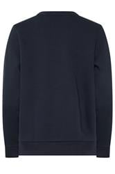 M&Co Navy Blue Animal Print Heart Sweatshirt | M&Co 6