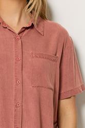 LTS Tall Women's Rust Orange Short Sleeve Shirt | Long Tall Sally 4
