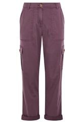 M&Co Berry Purple Cargo Trousers