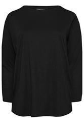 YOURS Plus Size 3 PACK Black Core T-Shirt Essentials Set | Yours Clothing 12