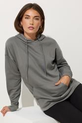 LTS Tall Charcoal Grey Drawstring Hoodie | Long Tall Sally 3