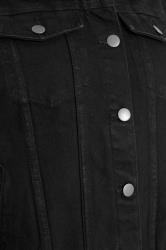 PixieGirl Petite Women's Black Cotton Denim Jacket | PixieGirl 6