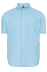 BadRhino Big & Tall Light Blue 2 PACK Short Sleeve Oxford Shirts | BadRhino 2